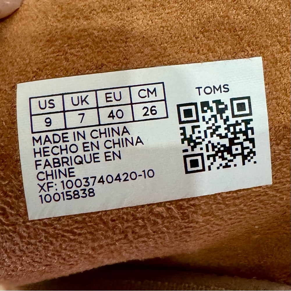 NWT TOMS Majorca Honey Open-Toe Suede Block Heels - Picture 9 of 10